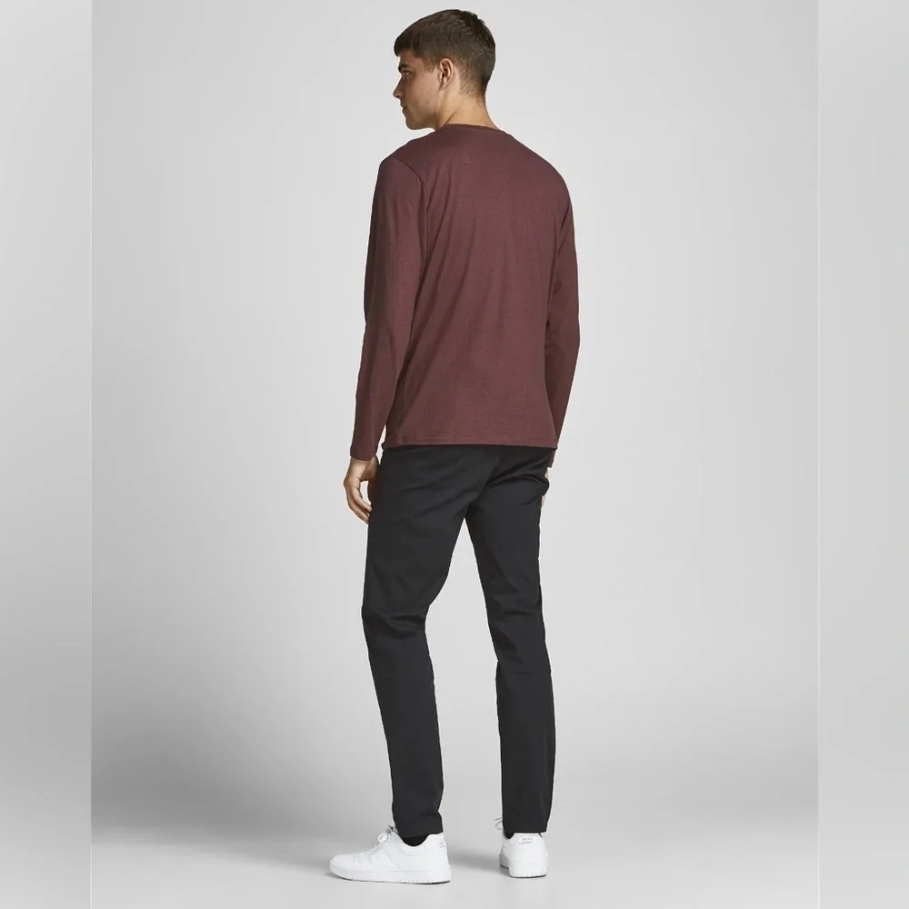 Jack & Jones Slim Fit Black Chino Trousers